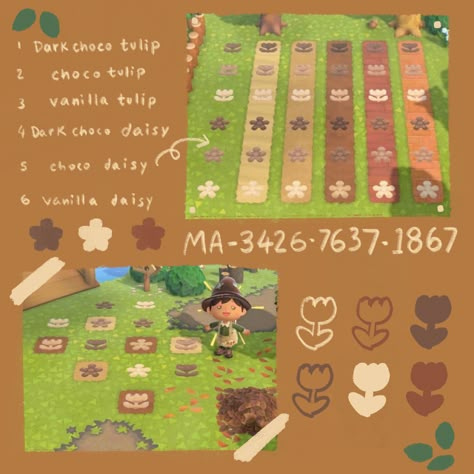 Farmcore Acnh, Nintendo Switch Animal Crossing, Pink Island, Acnh Cottagecore, Acnh Paths, Flower Stone, Acnh Qr Codes, Acnh Patterns, Animal Crossing Guide