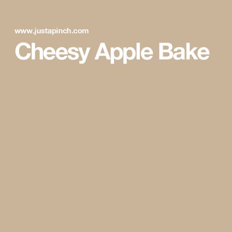 Cheesy Apple Bake Apple Cheese Casserole Velveeta, Cheesy Apples, Apple Casserole, Apple Bake, Apple Dishes, Velveeta Cheese, Apples And Cheese, Cheese Casserole, Cooking Spray