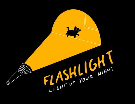 Flashlight Illustration, Spotlight Poster, Box Project, Graphic Posters, Parking Spot, Food Snapchat, Mystery Box, Street Light, Graphic Poster