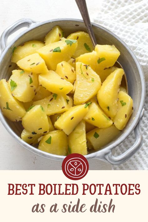 Boiled Potatoes Recipe, Russet Potato Recipes, Cook Potatoes, Czech Food, Recipes Written, Potato Dinner, Potato Recipes Side Dishes, Czech Recipes, Heart Of Europe