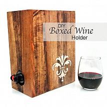 The only problem with boxed wine is that it comes in an ugly cardboard… :: Hometalk, Make a cover for your boxed wine. Boxed Wine, Wine Dispenser, Box Wine, Fancy Boxes, Old Boxes, Diy Holz, Wine Holder, Diy Wine, Wine Box