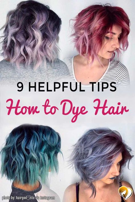 How To Dye Hair At Home Ombre, How To Do Purple Highlights At Home, How To Dye Hair Two Colors At Home, Diy Split Hair Dye, Home Dyed Hair, Color Placement Techniques Short Hair, How To Dye Tips Of Hair At Home, Self Dye Hair At Home, How To Ombre Hair