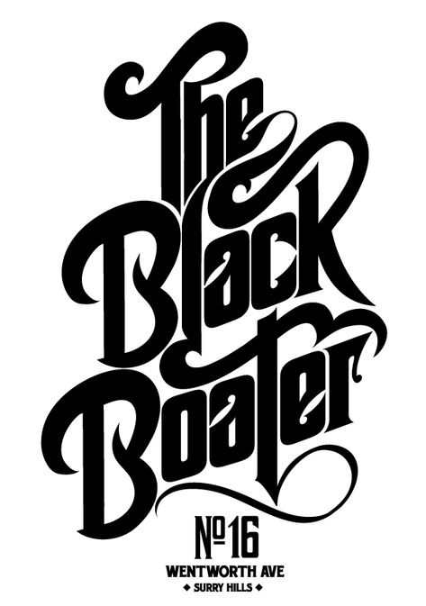 The Black Boater Lettering Idea, Calligraphy Text, Typography Illustration, Typo Logo, Typographic Logo, Creative Typography, Types Of Lettering, Up North, Un Logo