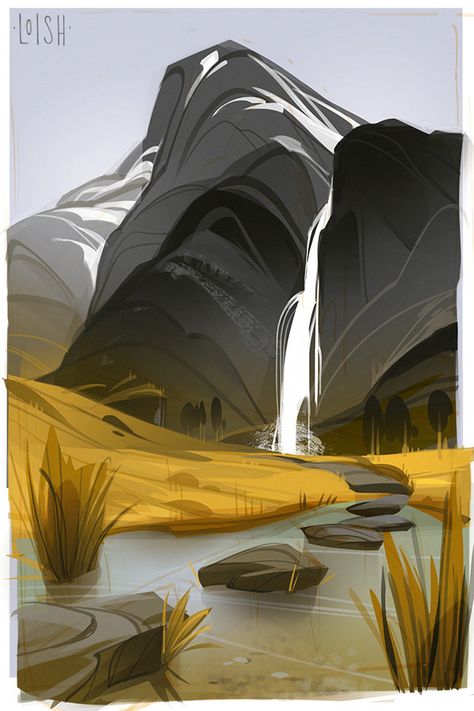 loish blog Environment Study, Stylized Environment, Beginner Artist, Landscape Concept, Landscape Illustration, Environment Design, Environment Concept Art, Environmental Art, Illustration Artists