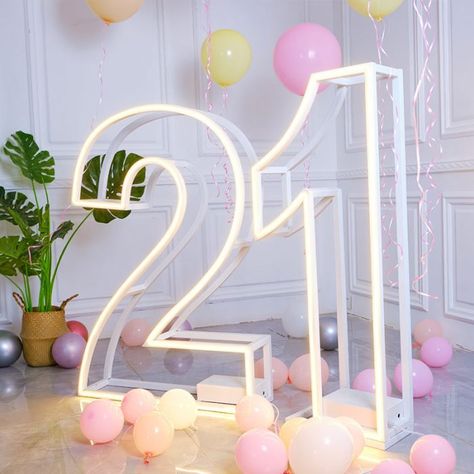 21st Decor, Large Marquee Letters, Light Up Numbers, Marquee Numbers, Lighted Marquee Letters, Sign Letters, Marquee Sign, Light Letters, Neon Design