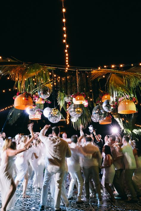 Esperanza Resort Cabo, Tropical Disco, Sunset Beach Weddings, Jungle Wedding, Disco Wedding, Dream Beach Wedding, Ibiza Wedding, Tulum Wedding, Cabo Wedding