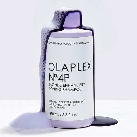 Olaplex No. 4P Blonde Enhancer Toning Shampoo Olaplex Blonde, Olaplex Products, Purple Shampoo For Blondes, Toning Shampoo, Natural Gray Hair, Purple Shampoo, Color Shampoo, Sulfate Free Shampoo, Hair Maintenance