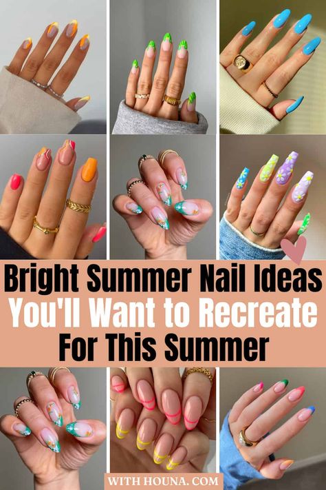 Bright Summer Nail Ideas You'll Want to Recreate this Summer Matte Nails Design Ideas Summer, Matte Nails Summer, Vibrant Nails Summer, Matte Summer Nails, Summer Nails Chrome, Vibrant Summer Nails, Chrome Summer Nails, Summer Chrome Nails, French Manicure Nail Designs