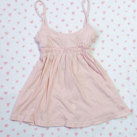 coquette light baby pink abercrombie and fitch... - Depop Pink Abercrombie And Fitch, Abercrombie Babydoll Top, Pink Lookbook, Abercrombie Babydoll, Thrift Clothes, Drippy Fits, Light Baby Pink, Pink Babydoll, Babydoll Tank Top