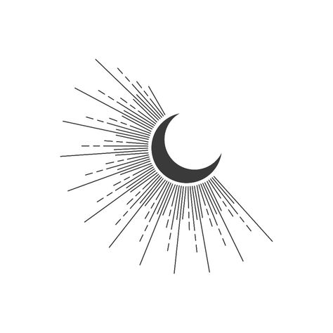 Sun And Moon Design Simple, Miami Tattoo, Sleeve Ideas, Sleeves Ideas, Art Tattoos, Moon And Star, Moon Tattoo, Half Moon, Body Art Tattoos