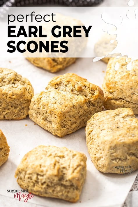 Vegan Earl Grey, Early Grey Scones, London Fog Scones, Earl Gray Scones, Earl Grey Scones Recipe, Earl Grey Muffins, Tea Scones, Earl Grey Recipes, Earl Grey Scones