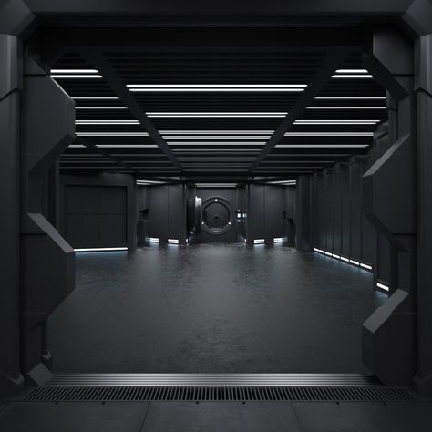 Sci Fi Interior on Behance Sci Fi Interior, Sci Fi Room, Scifi Interior, Sci Fi Architecture, Spaceship Interior, Training Room, Interior Model, Sci Fi Environment, Futuristic Interior