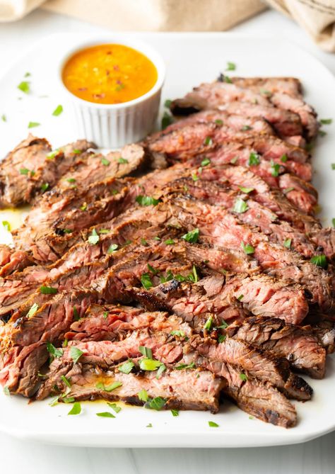 Bavette Steak (Flap Meat Steak) Recipe - A Spicy Perspective Flap Meat Recipes, Sous Vide Flank Steak, Flap Meat, Bavette Steak, Flap Steak, Steak Night, Citrus Marinade, Southern Comfort Recipes, Comfort Recipes