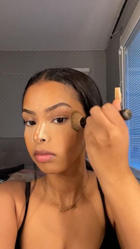 amina.rashid1 on TikTok Mixed Girl Makeup Tutorial, Amina Rashid, Simple Makeup Tips Natural Looks, Simple Makeup Looks Natural Black Women, Simple Make Up Tutorial Natural Looks, How To Do A Natural Makeup Look, Simple Makeup Looks Tutorial, Simple Make Up Natural, Simple Makeup Black Women