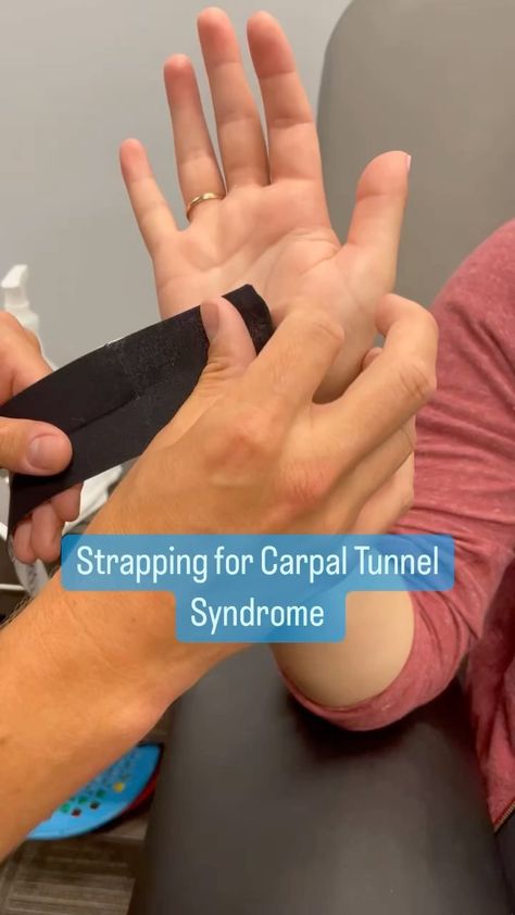 💢Taping for carpal tunnel syndrome💢 . . Here is one of my go to techniques for patients experiencing carpal tunnel syndrome 💪 . . The goal… | Instagram Carpal Tunnel Kt Taping, Carple Tunnel, Carpal Tunnel Relief Exercises, Carpal Tunnel Remedies, Thumb Pain Relief, Diy Braces, Physio Tape, Carpal Tunnel Exercises, Carpal Tunnel Relief