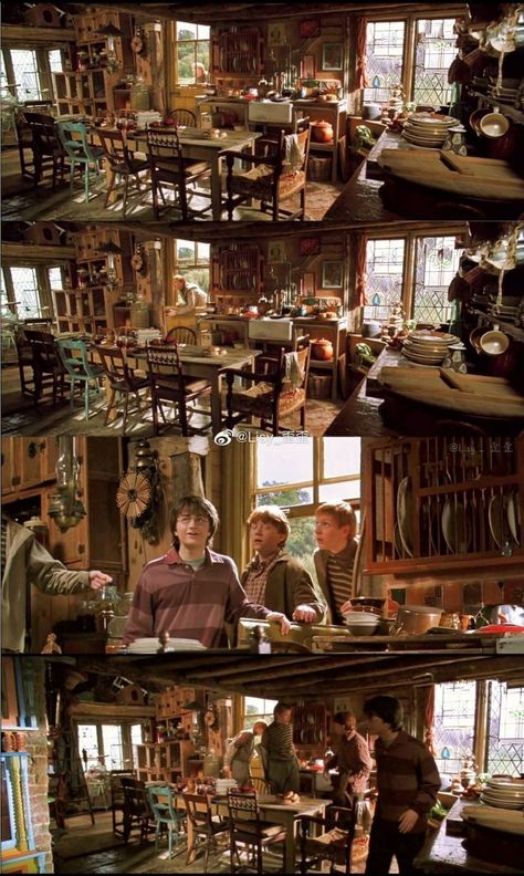 The Burrow Layout, The Burrow Harry Potter, Harry Potter Interior, Witchy House, Hp Universe, Harry Potter Background, The Burrow, Harry Potter Hufflepuff, Hogwarts Aesthetic