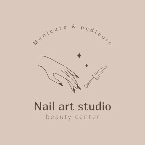 Successful Nails logomaker #designideias. Logo Design For Nail Salon, Logo Design Ideas Nails, Nails Salon Design Ideas Logo, Salon Logo Design Ideas Creative, Nail Art Logo Design Business Cards, Nail Studio Logo Design, Logo Nail Designs, Nail Graphic Design, Nails Logo Design Ideas