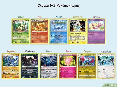 How to Build a Pokémon Deck: Easy Tips for Beginners Create A Pokemon, Type Pairings, Pokemon Deck, Pokemon Card Game, Trading Card Game, Pokemon Trading Card Game, Catch Em All, Pokémon Tcg, Trading Cards Game