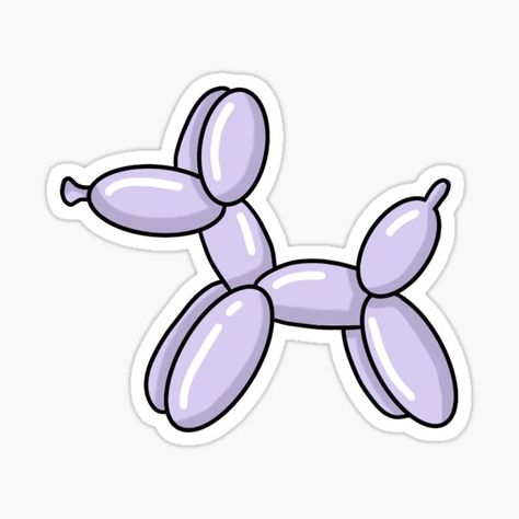 Balloon Dog, For Sale, Blue, White