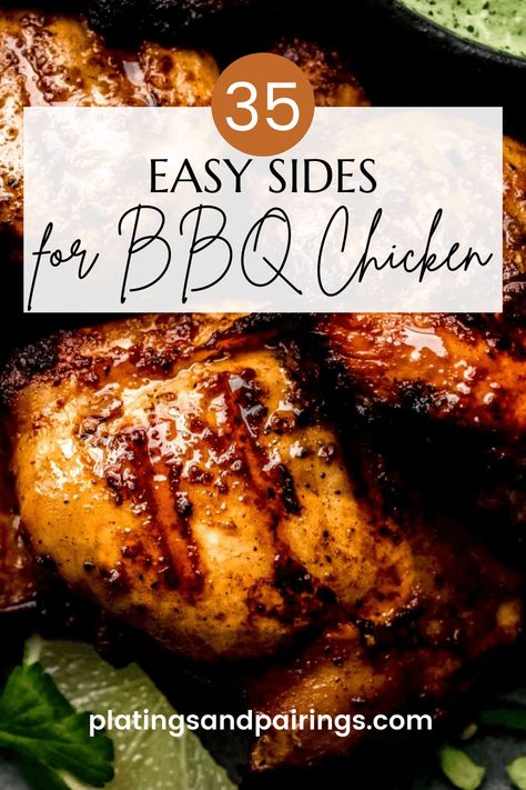 Grilled Chicken And Sides, Barbecue Chicken Meals, Dinner Sides With Chicken, Potato Side Dishes For Chicken, Drumstick Sides Dishes, Sides To Have With Chicken, Side Dishes For Chicken Thighs, Drumstick Side Dishes, Bbq Chicken Dinner Ideas Sides