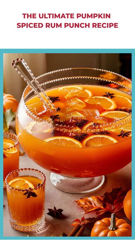 Looking to spice up your fall gatherings? Try this Pumpkin Spiced Rum Punch recipe! 🍂🍹 It's the perfect addition to your collection of fall cocktail recipes. This festive drink combines the warm flavors of pumpkin spice with the kick of rum, creating a delightful beverage that's sure to impress your guests. Whether you're hosting a cozy night in or a fun autumn-themed party, this Fall cocktail will be a hit. Cheers to good times and great drinks! Spiced Rum Punch, Rum Punch Recipe, Autumn Gathering, Rum Punch Recipes, Fall Cocktails Recipes, Rum Recipes, Fall Cocktail, Punch Recipe, Easy Drink Recipes