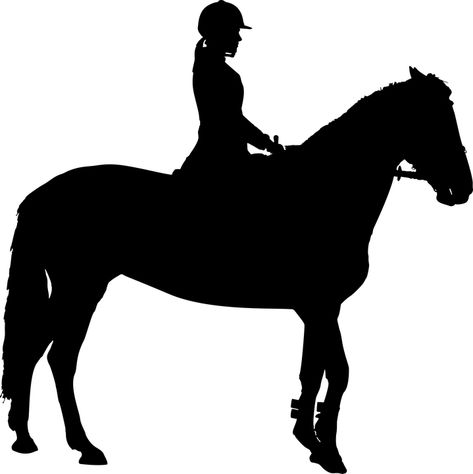 Horse Riding Silhouette - Free vector graphic on Pixabay Woman On Horse, Horse Template, Strange Dolls, Horse Stencil, Dog Stencil, Instagram Stickers, Pyrography Art, Horse Silhouette, Clipart Free