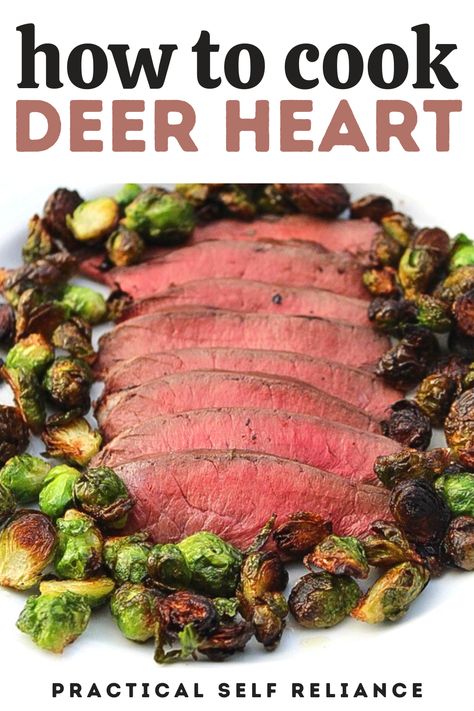 Here's how to cook deer heart. Deer hearts are one of the most underappreciated cuts of venison around. While many hunters leave them in the woods for the crows and coyotes, the savvy ones know how to cook them right. Properly prepared, deer heart tastes like the most tender beef tenderloin you’ve ever sunk your teeth into, without any hint of gaminess. Pickled Venison Heart Recipes, How To Cook Deer Heart, Venison Heart Recipes How To Cook, Deer Camp Recipes, Deer Heart Recipes How To Cook, Venison Heart Recipes, Deer Heart Recipes, Deer Heart Recipe, Easy Venison Recipes