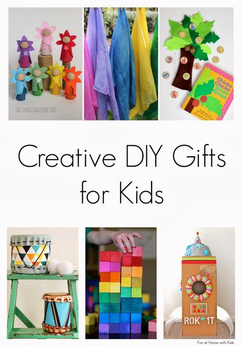 Creative DIY Gifts for Kids from Fun at Home with Kids Camping Crafts For Kids, Home With Kids, Creative Diy Gifts, Homemade Toys, Diy Gifts For Kids, Diy And Crafts Sewing, Camping Crafts, Gifted Kids, Easy Diy Crafts