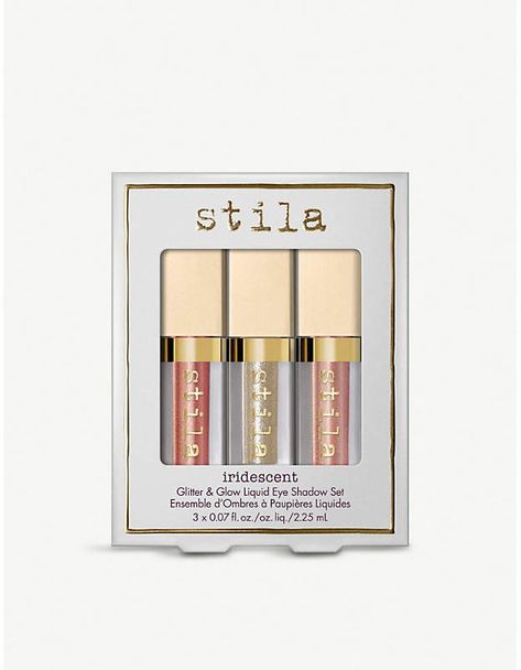 Shimmer Makeup Products, Stilla Liquid Eyeshadow, Glitter Eye Shadow Pallete, Stila Glitter Eyeshadow, Stila Liquid Eyeshadow, Stila Eyeshadow, Stila Glitter And Glow, Fresh Cosmetics, Eyeshadow Set