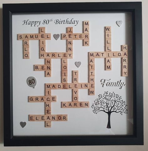 Personalised Family Scrabble Word Art Frame Scrabble Frame - Etsy Australia Scrabble Wedding, Scrabble Letter Crafts, Scrabble Word, Scrabble Words, Scrabble Wall Art, Scrabble Board, Scrabble Frame, Scrabble Wall, Scrabble Art