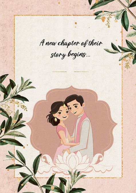 Nikkah Illustration Cards, Happy Anniversary Template Design, Engagement Invitation Quotes, Wedding Quotes To The Couple Marriage, Engagement Invitation Cards Creative, Digital Wedding Invitations Indian, Engagement Digital Invitation, Indian Engagement Invitation, Engagement Invitation Card Design