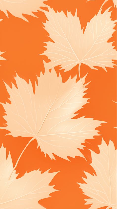 light orange background, white giant maple leaf pattern, drawing style, outline only, low detail, soft lines --ar 9:16 White And Orange Aesthetic, Orange Aesthetic Background, Light Orange Background, Maple Leaf Pattern, Background Drawing, Drawing Style, Orange Aesthetic, Leaf Background, Aesthetic Desktop Wallpaper