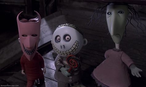 Lock, Shock, and Barrel - Disney Wiki Lock Shock And Barrel, Nightmare Before Christmas Movie, Nightmare Before Christmas Characters, Nightmare Before Christmas Wallpaper, All The Bright Places, Tim Burton Art, Tim Burton Films, Tim Burton Movie, Shotting Photo