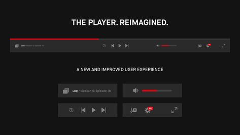 Netflix Player Redesign Concept on Behance Netflix Layout, Art Final, Yearbook Pages, Homepage Template, Mobile Video, Video Player, Jokes Quotes, User Experience, Yearbook