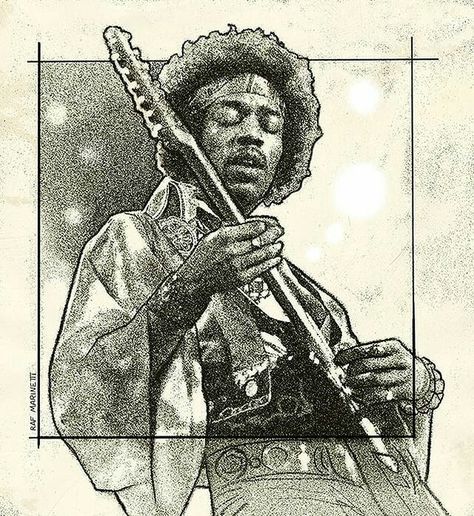 Jimi Hendrix Tattoo, Music Art Drawing, Jimi Hendrix Art, Hippie Posters, Tattoo Clothing, Music Tattoo, Poster Pictures, Painted Clothes, Dope Tattoos