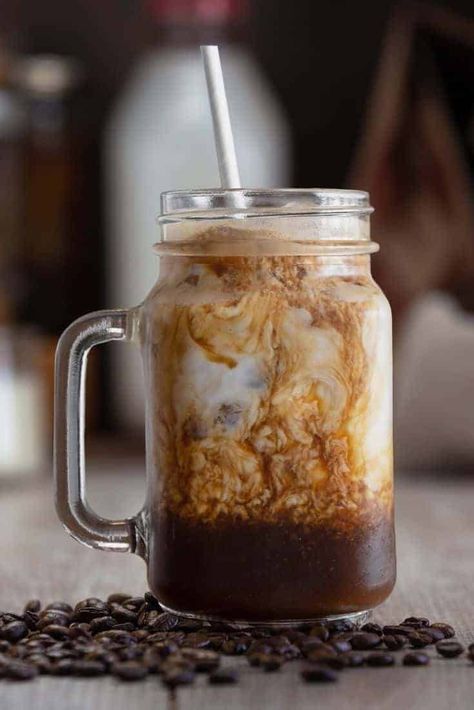 Starbucks Mocha Syrup Copycat Recipe - If you love mocha syrup as well, you should do yourself a favor and learn how to make a copycat mocha syrup at home!    #Starbucks #Coffee #Recipes Mocha Syrup Recipe, Mocha Syrup, Homemade Mocha, Thai Iced Tea, Starbucks Mocha, Iced Coffee Protein Shake Recipe, Iced Coffee Protein Shake, Coffee Protein Shake, Espresso Recipes