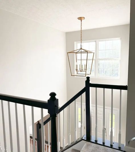 The Perfect Two-Story Foyer Chandelier Height (Complete Size Guide) - Home By Alley Front Hall Chandelier Entryway, Stairwell Chandelier Ideas, Two Story Foyer Chandelier, Entry Chandelier Entryway, Two Story Chandelier, 2 Story Foyer Lighting, Entryway Chandelier Foyers, Foyer Chandelier 2 Story, Two Story Foyer Lighting