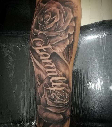 #family #tattoo #roses Family Rose Tattoo For Men, Rose Family Tattoo Design, Family Tattoo Forearm, Family First Tattoo For Men, Family Over Everything Tattoo Men, Rose Family Tattoo, Family Rose Tattoo, Family Tattoos For Men Forearm, Family Tattoo Ideas For Men