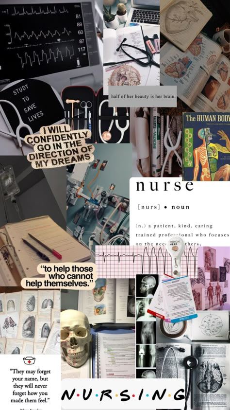 Nursing #nursinginspo #nurse #medicalschool #medicalstudent #medschool Nurse Collage Wallpaper, Padayon Future Nurse Wallpaper, Nursing Students Aesthetic Wallpaper, Wallpaper For Nursing Students, Nursing Wallpaper Aesthetic, Nursing School Aesthetic Wallpaper, Nursing Aesthetic Wallpaper, Vision Board Nurse, Future Nurse Wallpaper