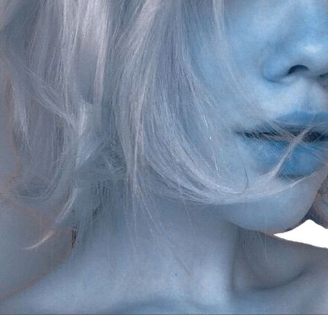 Pale Blue Skin Aesthetic, Ice Blue Asthetics, Light Blue Skin Aesthetic, Light Blue Tiefling, Cryokinesis Aesthetic, Blue Skinned Character, Air Genasi Aesthetic, Blue Tiefling Aesthetic, Blue Character Aesthetic