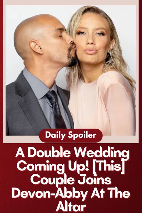 Y&R Spoilers: A Double Wedding Coming Up! [This] Couple Joins Devon-Abby At The Altar Michelle Stafford, Hunter King, Eric Braeden, Being Together, Double Wedding, The Young And The Restless, Young And The Restless, Soap Opera, New Man