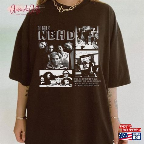 The Nbhd Retro Shirt Vintage Neighbourhood Comic T-Shirt Hoodie Check more at https://amandaarts.com/product/the-nbhd-retro-shirt-vintage-neighbourhood-comic-t-shirt-hoodie/ The Neighbourhood Shirt, The Nbhd, Neighborhood Clothing, Baggy Shirt, Style Rock, Retro Shirts, The Neighborhood, Christmas List, Hoodie Shirt