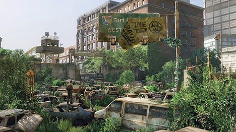 Locations - The Last of Us Wiki Guide - IGN Apocalypse Landscape, Post Apocalyptic City, Dystopian Art, Arte Zombie, Abandoned City, Apocalypse World, Apocalypse Aesthetic, Post Apocalyptic Art, Apocalypse Art