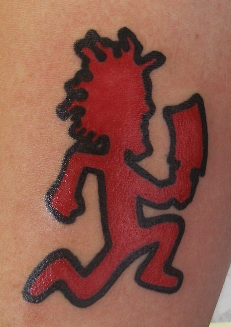 ICP Icp Tattoos Juggalo, Hatchetman Tattoo, Hatchetman Icp Tattoo, Hatchet Man Tattoos, Icp Tattoos, D Tattoo, Clown Tattoo, Band Tattoo, Body Mods