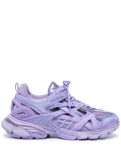 Tenis Balenciaga, Balenciaga Track 2, Veri Peri, Fur Sneakers, Purple Logo, Purple Sneakers, Balenciaga Track, Balenciaga Black, Designer Trainers