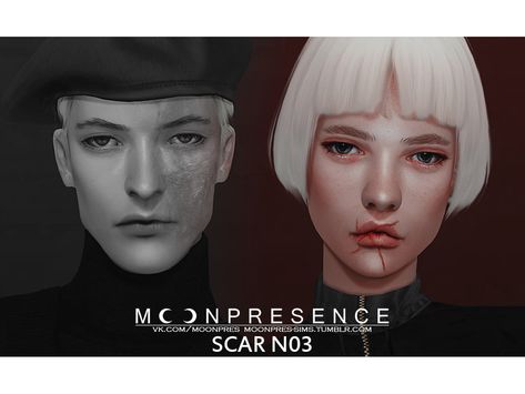 Moon Presence's Scar N03 Sims 4 Scars Cc, Sims Eyebrows, Moon Presence, Scar Makeup, Sims 4 Tattoos, Acne Face, Skin Details, Sims 4 Cc Packs, Sims 4 Cas