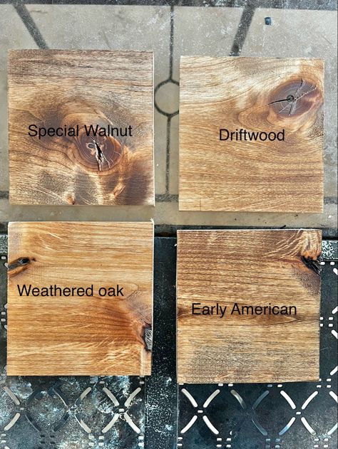 MW Special Walnut, MW Driftwood, MW Weathered Oak, MW Early American Mantle Stain Color Ideas, Minwax Stain On Alder Wood, Special Walnut Stain Cabinets, Best Stain For Knotty Alder, Early American Stain On Knotty Alder, Special Walnut Stain On Knotty Alder, Minwax Driftwood Stain, Special Walnut Stain On Pine, Minwax Special Walnut Stain