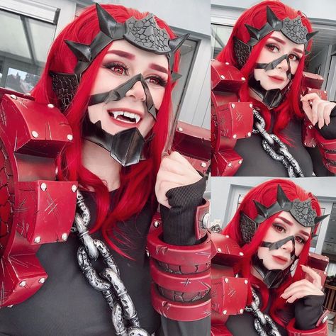 Kirishima Inspired Outfit, Kirishima Cosplay, Pretty And Powerful, Riki Lecotey, Alodia Gosiengfiao, Doll Mask, Eijirou Kirishima, Phone Anime, Costume Photography