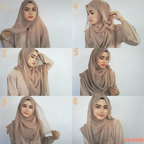 Shawl Wrapping Styles Muslim, Shawl Wrapping Styles, Tutorial Hijab Pesta, Hijab Jewelry, Square Hijab Tutorial, Abaya Inspiration, Abaya Pattern, Hijabista Fashion, Cute Quick Hairstyles