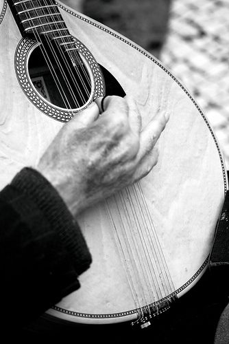 "Playing in the street to survive!  My reverence to the aged! but not dead!  This man, playing in the street, would have near 80 years old!  I ask for him if I can do a shot and he, blind, with a great smile said: YES!  He played for me one old "fado"!  With difficulty I didn't cry!" photo and caption by Carlos de Matos on flickriver Guitar Play, Folk Design, Great Smiles, Music And Movement, Anais Nin, Music Studio, Sound Of Music, Music Love, Macro Photography